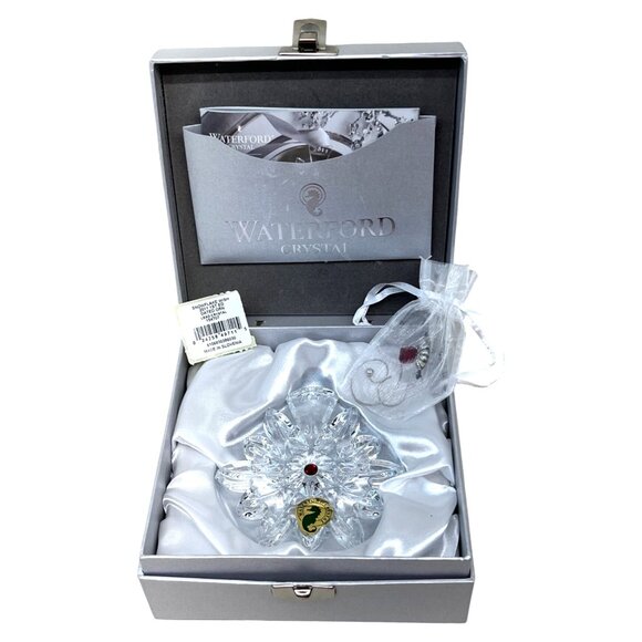 NIB Waterford Snowflake Wishes Limited First Edition Crystal Ornament 154707 - Picture 1 of 11